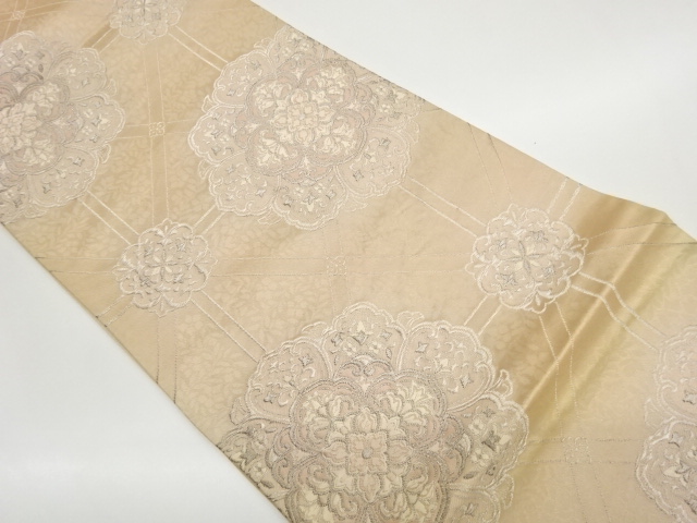 JAPANESE FUKURO OBI / WOVEN FLORAL PLANTS